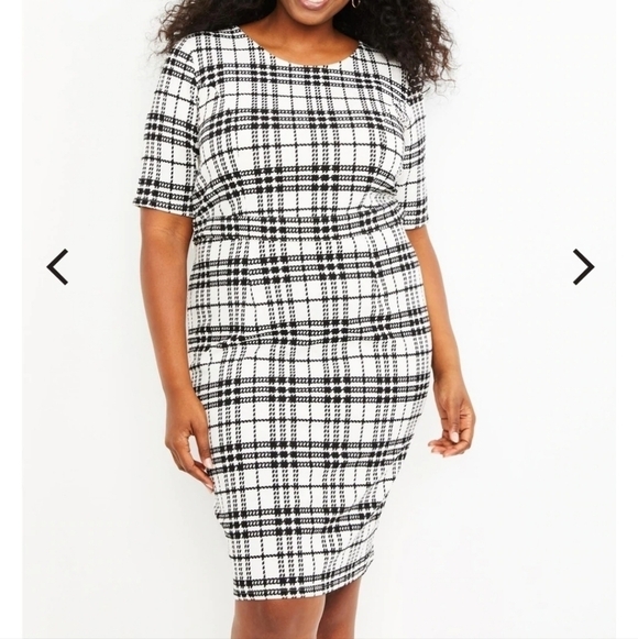 MOTHERHOOD MATERNITY NURSING Black & White LIFT UP ZIPPER DETAIL NURSING DRESS L - Picture 15 of 16